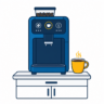 Tischgerät Kaffeevollautomat Icon